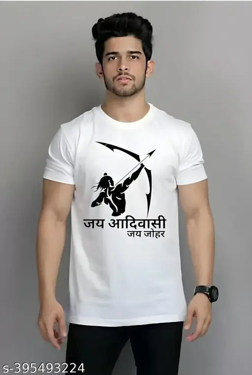 NEW FASHION Jai adivasi t shirt for men | quote written t-shirt for mens