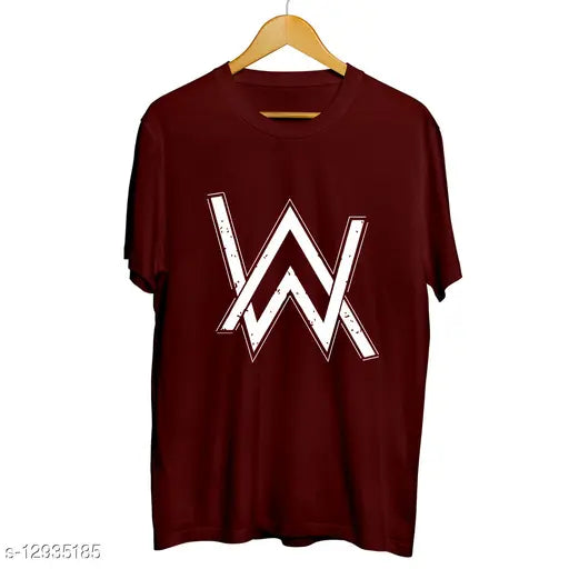 Men's graphic cotton short sleeves t-shirt with printed design, modern fashion statement on casual wear