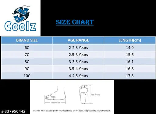 Black casual sandal with blue branding, designed for children aged 25 years, suitable for both genders, available in size 8C