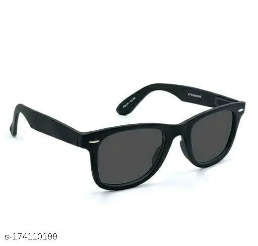 Modern Virat cap and sunglasses combo pack for men, women, girls, and boys in solid black cotton style from India
