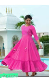 Pink Lurex embellished saree