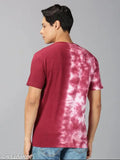 UrGear Men's Abstract Round Red Cotton T-Shirt, soft and breathable, available in S, M, L, XL. Stylish printed t-shirt combo for men. Indian origin
