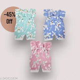 Wool dungaree set (green, pink, blue): 3pc winter warm dress combo for babies, hand and machine washable