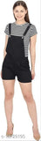 Modern cotton sleeveless jumpsuit for women, solid net design, size S (36-28-34), made in India