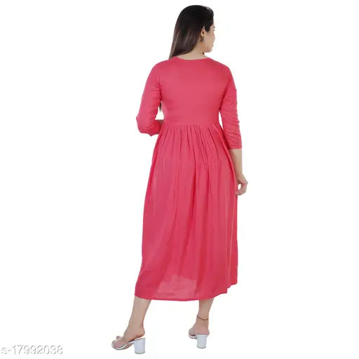 Rayon three-quarter sleeve embroidered combo top, DMP202 from India