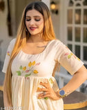 Sensational female in kameez, smiling at camera