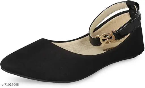 Synthetic leather Bellies shoes for women by Toshina Shoes King, solid net pattern in various Indian sizes (IND-3 to IND-8)