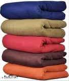 Multi-color polar fleece bed blanket pack of 5, size 60*90 inches, ideal for chilly nights at home