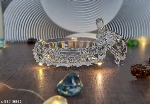 Crystal Turtle Vastu Set for Career Success, Protection & Good Luck (12cm x 5cm x 12cm)