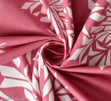 DHC premium pink cotton-blend fitted floral print king-size double bed sheet with 2 pillow covers, fits up to 8 inches mattress (72x78x8 inches), soft and breathable elastic fitted sheets