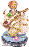 Saraswati poly resin statue, beautiful Indian goddess idol for home decor