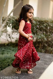 Embellished georgette and tissue lehenga choli set for kids with traditional design, Indian origin, sizes from 7-12 years
