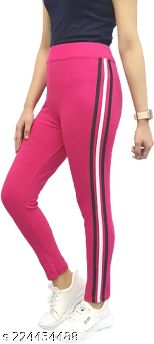 Cotton blend jeggings pack of 2 - Soft, stretchable yoga pants for girls in solid pattern, available in multiple shades and sizes