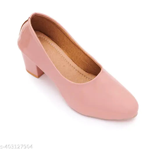 Synthetic synthetic bellies women's formal/casual solid shoes, chic design for dresses, parties, office or leisure. Durable flat heels with closed back, suitable for summer and winter. Made in India