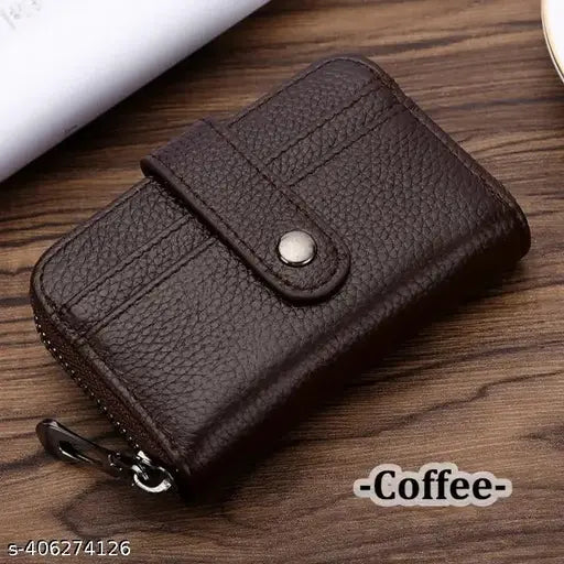 Faux leather men's press wallet, solid design, free size, India-origin