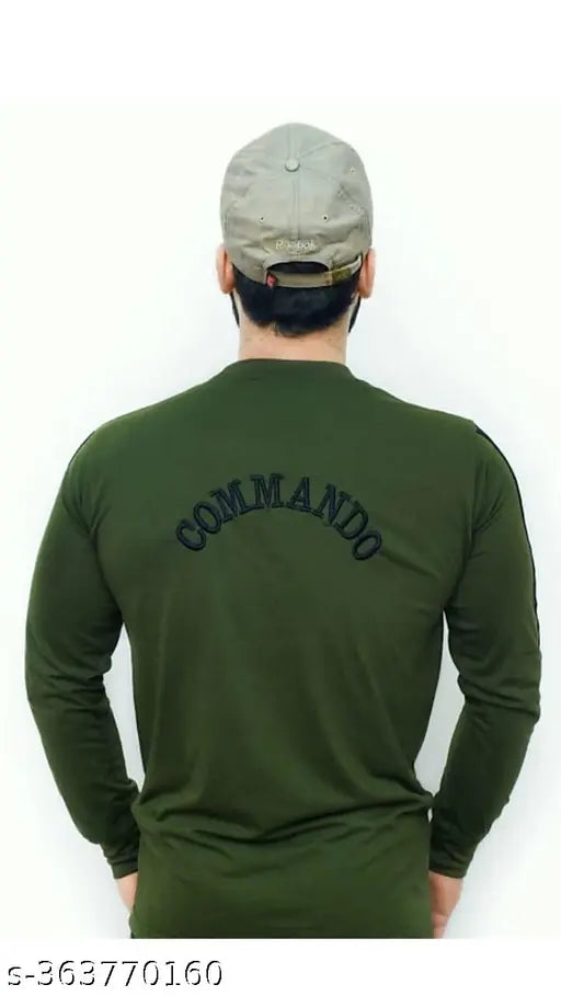 Long sleeve printed net camo T-shirt from Moxera, Indian Army Commando design, perfect for all occasions