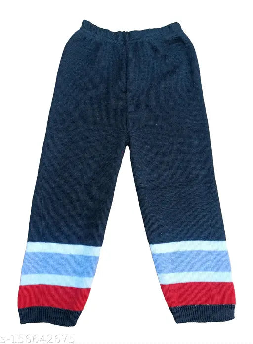 Wool fleece printed kids sweatshirt & pant set for baby boys (pack of 2) - warm, comfortable, and stylish winter wear by Ruaa Fashion