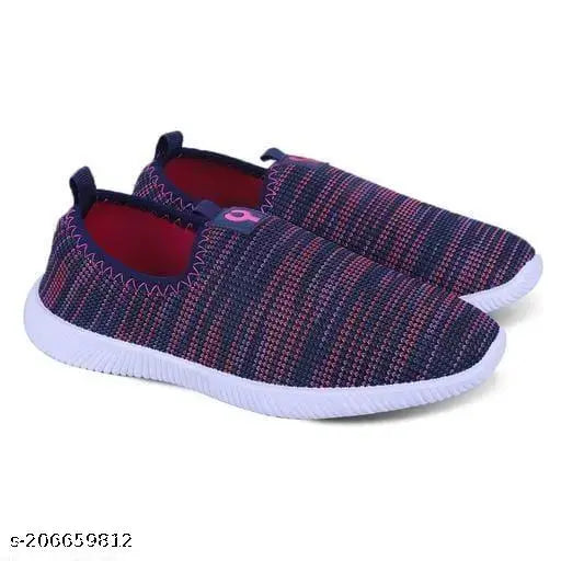 Mesh and PVC comfortable casual shoes for women and girls, closed back style in various sizes: IND-5, IND-6, IND-7, IND-8, IND-9 (India origin)