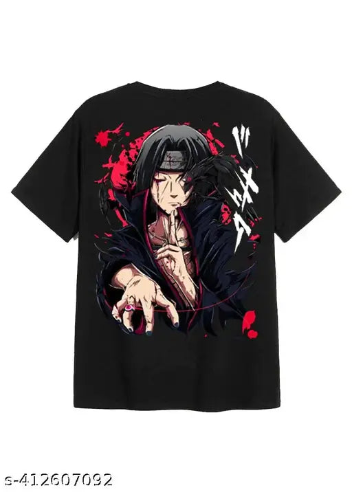 Naruto Itachi Uchiha 100 cotton t-shirt, printed with Susanoo form image. Short sleeves, XS to XL sizes available