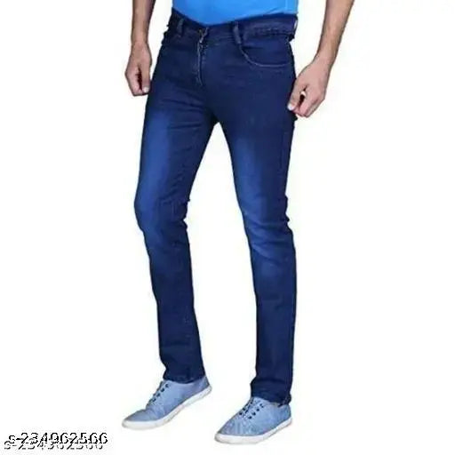 Dyed/washed denim casual jeans, men's denim wear from India