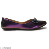 Pu and PVC solid ballies, slip-on NX footwear for women. Comfortable, stylish shoes in various sizes, designed in India