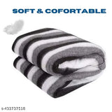 Richlinen striped wool travel blanket, soft and warm for gifting or donation use