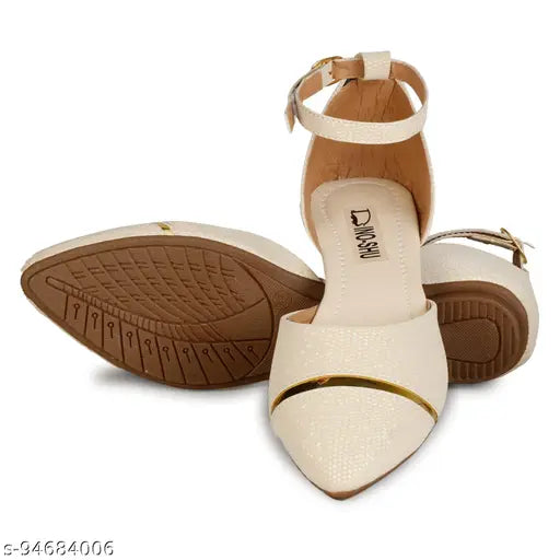 Synthetic embellished ballerinas, DINOSHU women bellies shoes - versatile fashion for all ages