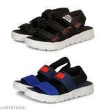 Stylish lightweight Velcro sports sandals (pack of 2) in acrylic and EVA. Durable, comfortable, and suitable for boys aged 5-16 years old. Ideal for indoor and outdoor use