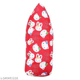 Red kitty cotton printed net 2-in-1 sleeping bag/carry bag bedding set for babies, gift set