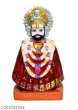 Multicolor marble God Idol, Khatu Shyam Murti Lord Shyam Dev for spiritual worship and home decor
