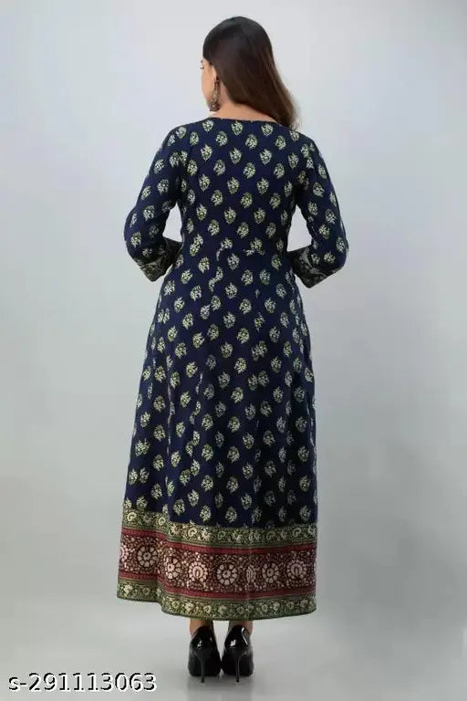 Rayon three-quarter sleeve printed combo Kurti for women and girls, Kusum Fashion India