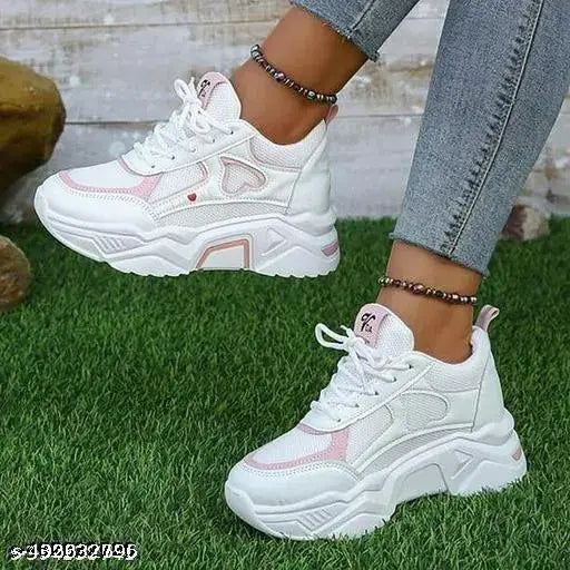 Synthetic EVA lace-up casual shoes for women, versatile and breathable, available in sizes 3 to 8 (4-8 US), made in India