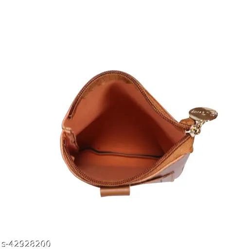 Brown and black stylish pouch for sling mobile phones