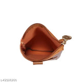 Brown and black stylish pouch for sling mobile phones