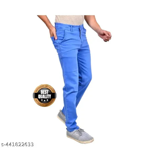 Men's sky blue denim jeans