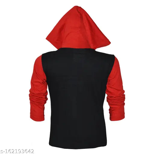 Cute Rascals® Boys & Girls Fashion Hooded Printed Contrast Full Sleeve Tshirts Combo (Pack of 5) (2-8 YEARS)
