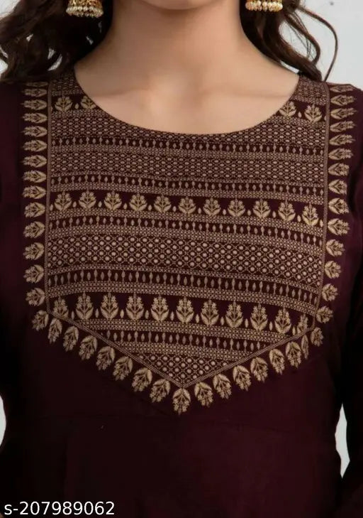 Rayon solid combo Jivika Drishya kurtis, three-quarter sleeves Indian women's fashion