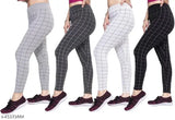 Printed cotton blend slim fit jeggings pack of 4 (Size 26-36), great for everyday wear with a stylish top