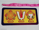 Hand-painted, intricate metal Vastu net sticker for door, Tiri shanki shiri Hari Yantr, made in India