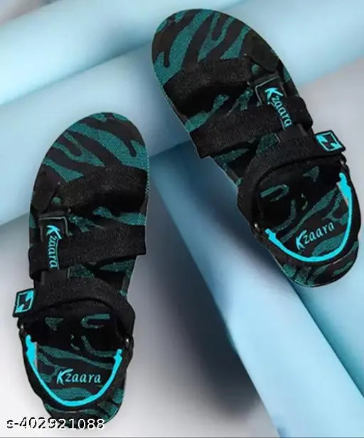 Black, white, and blue camo design boys slippers