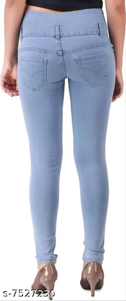 Solid denim men's knee cut western jeans by PX4 Jeanswear - stylish and durable