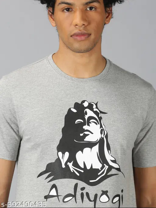 Urbane Elegant Men's short-sleeve printed cotton T-shirt, fashionable look, organic cotton blend, regular fit, soft combed, breathable fabric, sizes S-XXL from India