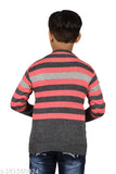Woolen boys stripes pattern full sleeve sweater, quality product for fashionable kids, India