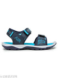 Blue and black hocks sports sandal, blue strap with white design details