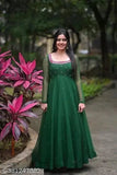Embellished Georgette Kurta set with Bandhani printed duppatta, heavy neck embroidery. Indian handcrafted traditional wear for sizes S-4XL