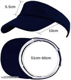 Navy blue sports sun shade adjustable visor cap