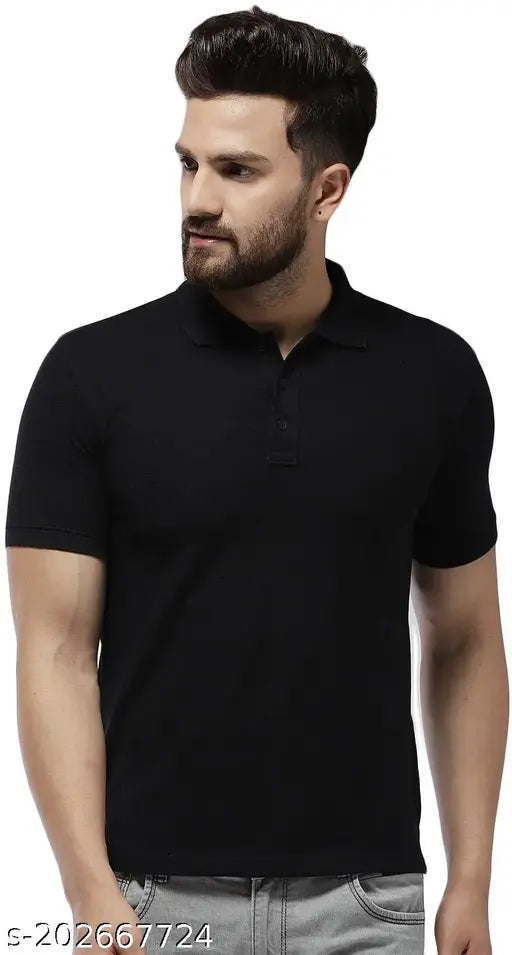Cotton blend regular fit short sleeve T-Shirt for men & boys. Soft, durable, anti-fade material from India