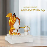 Krishna hand playing flute Modern Art resin showpiece, ideal for living room home decor or gift, size 19x11x19CM
