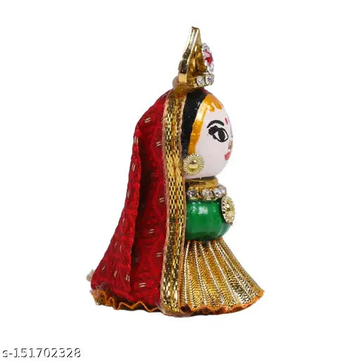Multicolor Supari betel nuts wooden idol of Lord Riddhi Siddhi Ganpati for home decor and Diwali celebration
