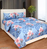 Indian Cotton Double Bed Sheets Combo (2pcs/90x90), soft & absorbent with 4 pillow covers